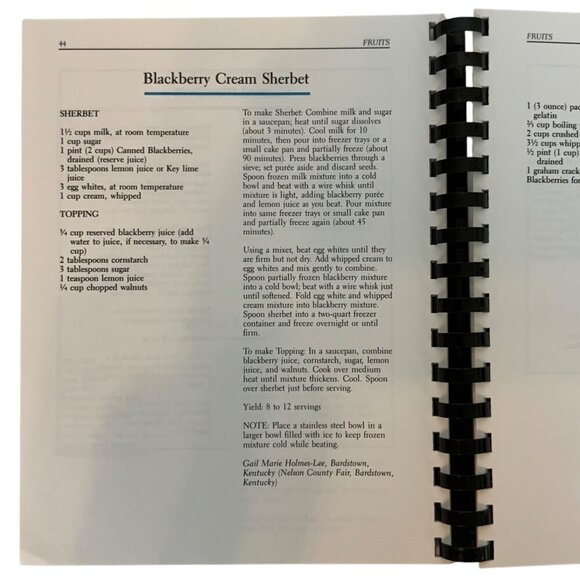 Ball Blue-Ribbon Cookbook First Edition 1992 Spiral Bound Recipe Book - Picture 7 of 15
